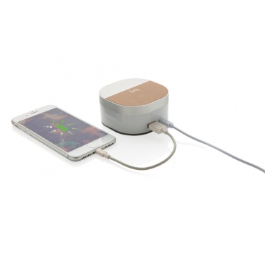 Logo trade promotional gifts picture of: Aria 5W Wireless Charging Digital Clock