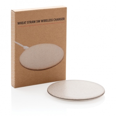 Logotrade promotional merchandise image of: 5W Wheat straw wireless charger