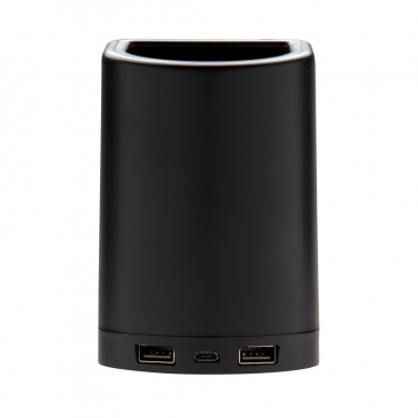 Logo trade advertising products picture of: Light up logo 5W wireless charging pen holder