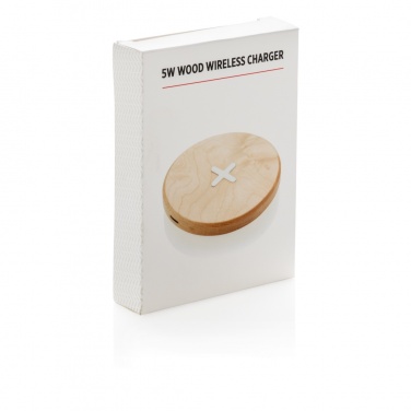 Logotrade corporate gift image of: 5W wood wireless charger