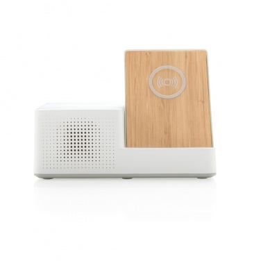 Logo trade promotional products image of: Ontario 5W wireless charger with speaker