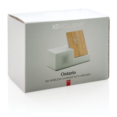 Logotrade promotional item image of: Ontario 5W wireless charger with speaker