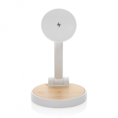 Logotrade promotional gift picture of: Ontario RCS rplastic 15W magnetic charging 2 in 1 stand