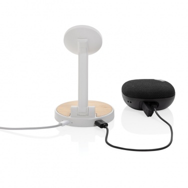 Logotrade promotional giveaways photo of: Ontario RCS rplastic 15W magnetic charging 2 in 1 stand