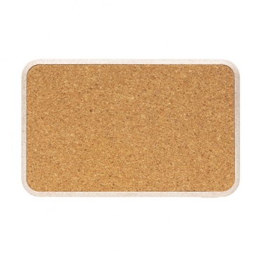 Logo trade advertising product photo of: Cork and Wheat 5.000 mAh pocket powerbank