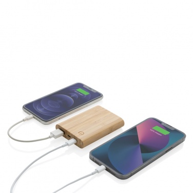 Logotrade promotional giveaways photo of: Bamboo 5.000 mAh powerbank