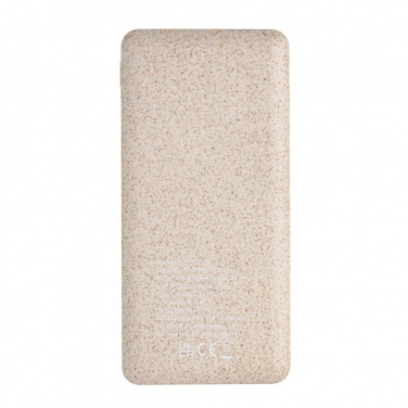 Logotrade business gift image of: 10.000 mah wheat straw powerbank