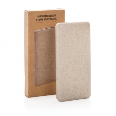 Logotrade promotional gift image of: 10.000 mah wheat straw powerbank
