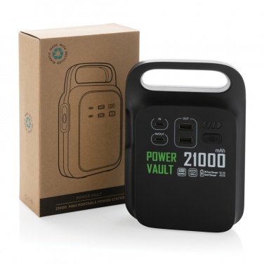 Logotrade corporate gift picture of: Power Vault RCS rplastic 21000 mAh portable power station