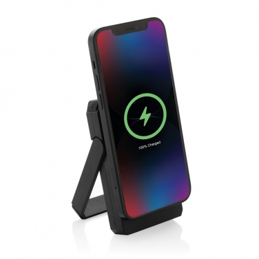 Logotrade promotional product image of: Skywave RCS rplastic solar powerbank 5000 mAh 10W wireless