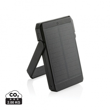 Logotrade promotional gifts photo of: Skywave RCS rplastic solar powerbank 5000 mAh 10W wireless