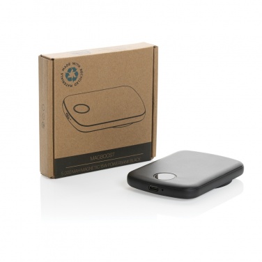 Logo trade promotional gifts picture of: MagBoost RCS recycled plastic 5000 mah magnetic powerbank
