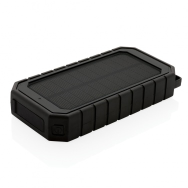 Logotrade advertising product image of: RCS recycled plastic Solar powerbank with 10W Wireless