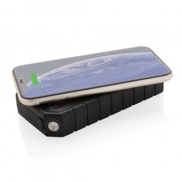 Logotrade corporate gifts photo of: RCS recycled plastic Solar powerbank with 10W Wireless