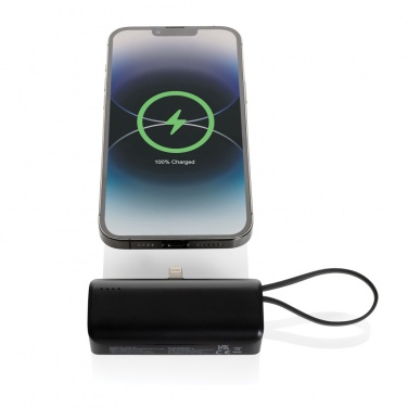 Logo trade advertising product photo of: Powerlink RCS rplastic 3000 mAh powerbank iOS connector