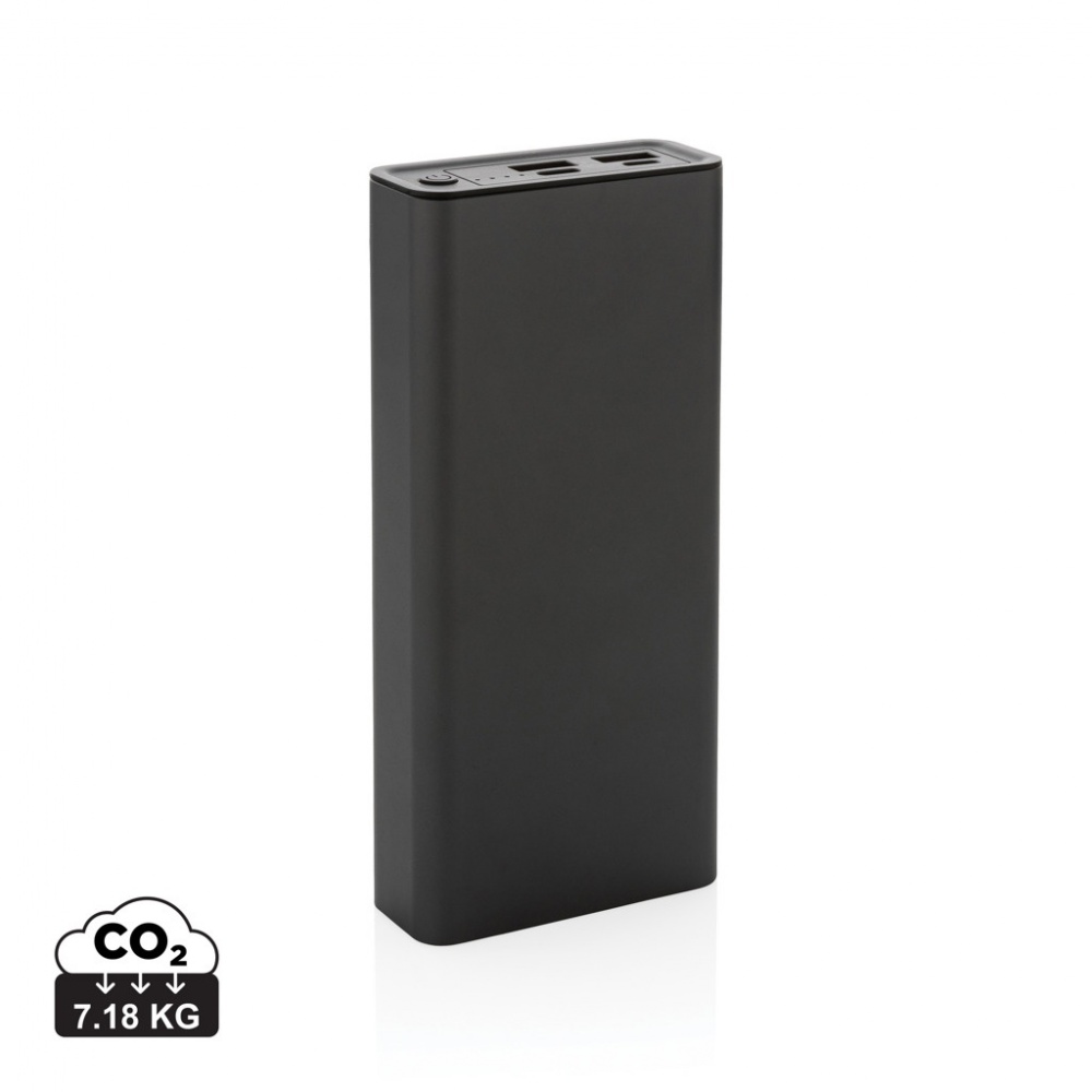 Logotrade promotional gift image of: Terra RCS recycled 20W aluminium powerbank 20.000 mAh