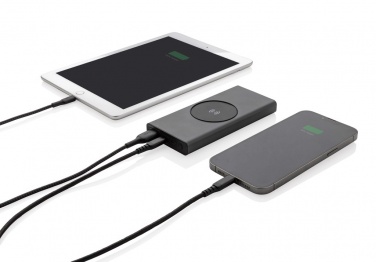 Logotrade advertising products photo of: Terra RCS recycled 18W aluminium 10000 powerbank 10W