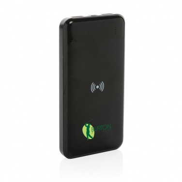Logo trade promotional merchandise picture of: RCS standard recycled plastic wireless powerbank