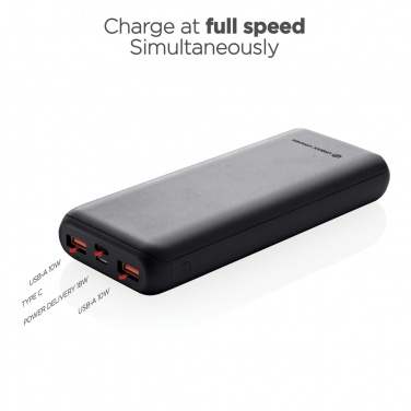 Logo trade promotional product photo of: Urban Vitamin Pasadena 20.000 mAh 18W PD powerbank