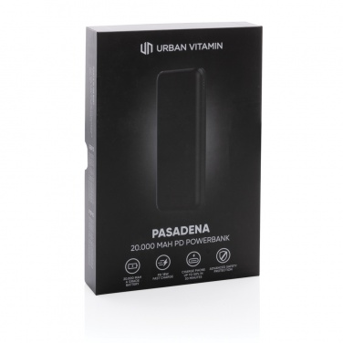 Logo trade corporate gift photo of: Urban Vitamin Pasadena 20.000 mAh 18W PD powerbank