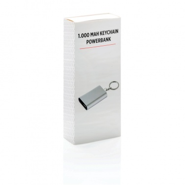 Logo trade promotional item photo of: 1.000 mAh keychain powerbank
