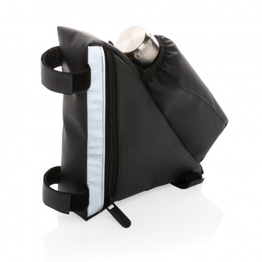 Logo trade advertising product photo of: PU high visibility bike frame bag with bottle holder