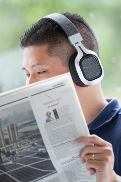 Logo trade promotional giveaways image of: Vogue Headphone