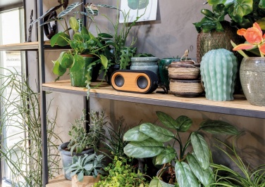 Logotrade business gifts photo of: Bamboo X double speaker