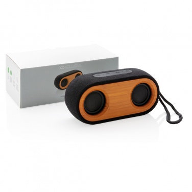 Logotrade promotional item image of: Bamboo X double speaker