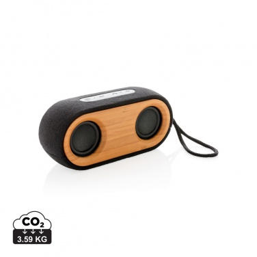 Logotrade promotional merchandise picture of: Bamboo X double speaker