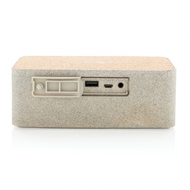 Logo trade corporate gift photo of: Wheatstraw wireless charging speaker