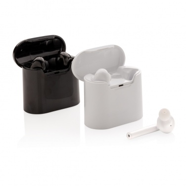 Logo trade promotional item photo of: Liberty wireless earbuds in charging case