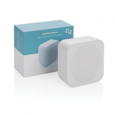 Logo trade promotional merchandise picture of: 3W antimicrobial wireless speaker