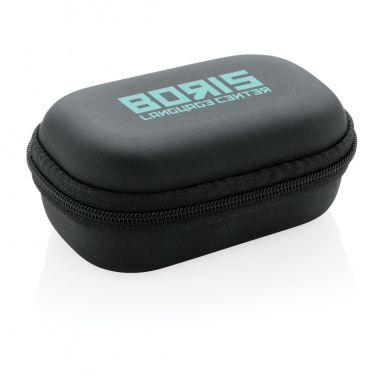Logo trade promotional item photo of: TWS sport earbuds in charging case
