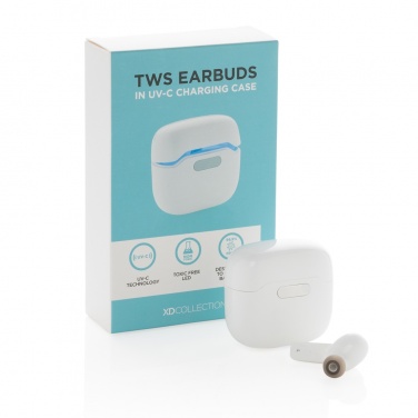 Logotrade corporate gift picture of: TWS earbuds in UV-C sterilising charging case