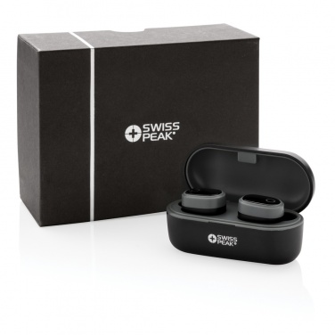 Logo trade advertising product photo of: Swiss peak TWS earbuds