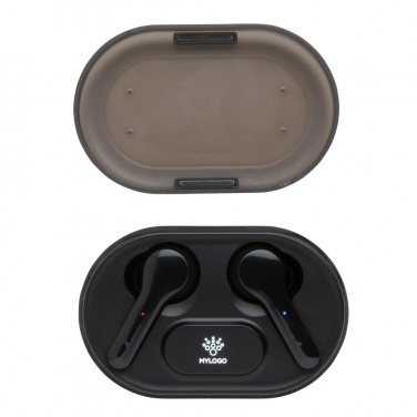 Logotrade promotional gifts photo of: Light up logo TWS earbuds in charging case