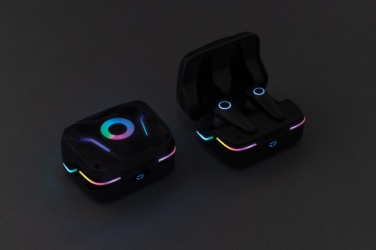 Logotrade promotional giveaway image of: RGB gaming earbuds with ENC