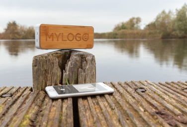 Logotrade promotional giveaway picture of: Nevada Bamboo 3W wireless speaker