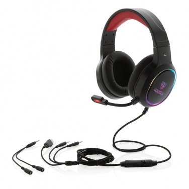 Logo trade advertising products picture of: RGB gaming headset