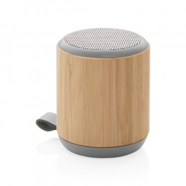 Logotrade corporate gifts photo of: Bamboo and fabric 3W wireless speaker