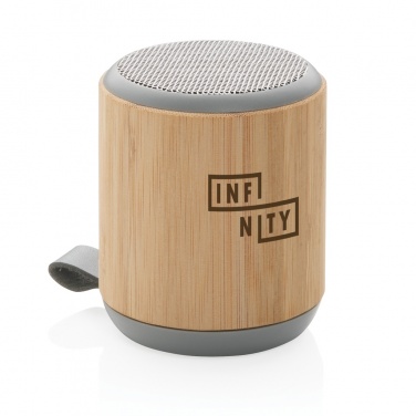 Logotrade promotional giveaways photo of: Bamboo and fabric 3W wireless speaker