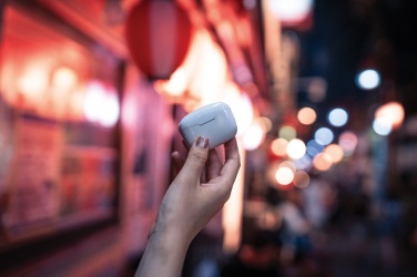 Logotrade corporate gift image of: RCS recycled plastic Liberty Pro wireless earbuds