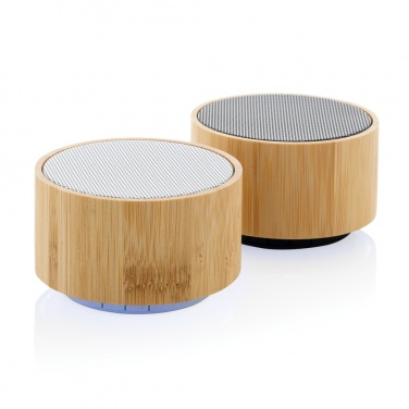 Logo trade advertising product photo of: RCS recycled plastic and bamboo 3W wireless speaker