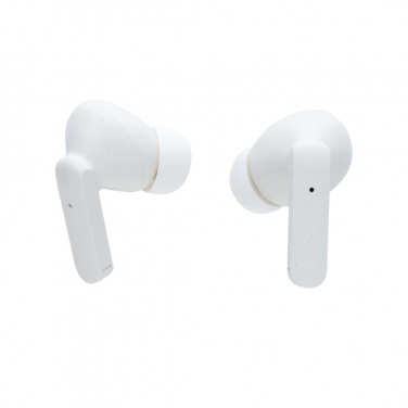 Logotrade promotional product image of: Oregon RCS recycled plastic and cork TWS earbuds