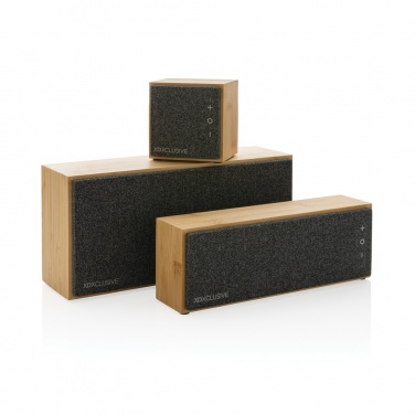 Logo trade promotional giveaway photo of: Wynn 10W bamboo wireless speaker