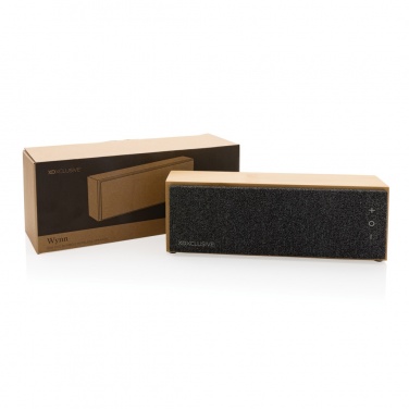 Logo trade promotional products picture of: Wynn 10W bamboo wireless speaker