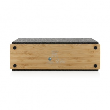 Logotrade promotional merchandise image of: Wynn 20W bamboo wireless speaker
