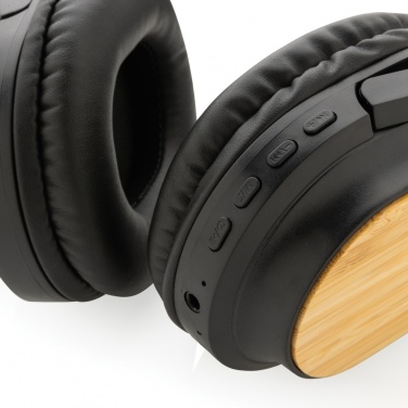 Logotrade promotional products photo of: RCS and bamboo Elite Foldable wireless headphone