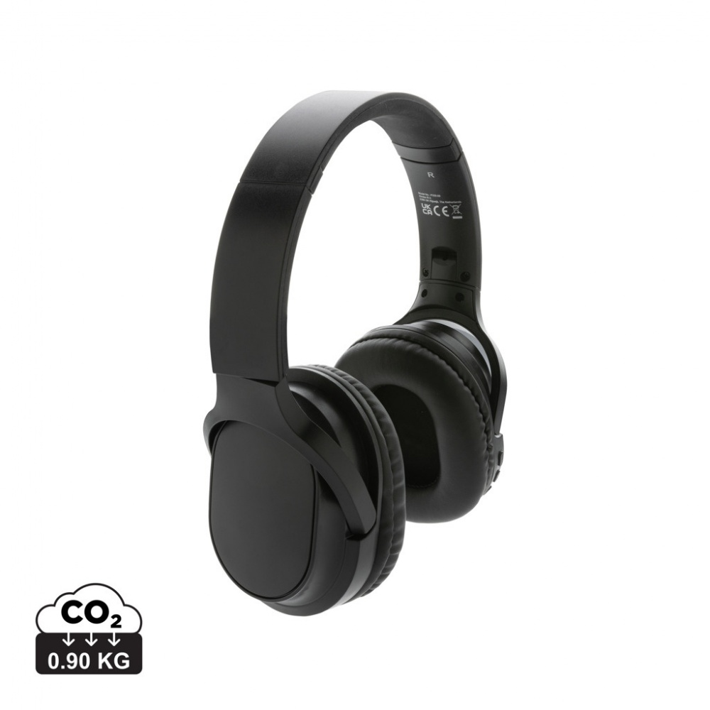 Logotrade promotional giveaway image of: RCS recycled plastic Elite Foldable wireless headphone